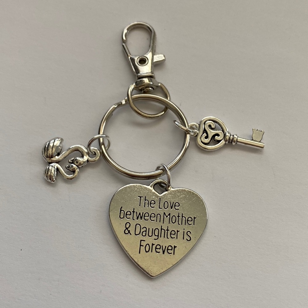 Mother and Daughter Keyring